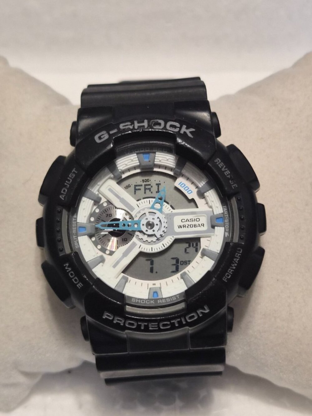 Casio G Shock Black analog and digital GA-110
